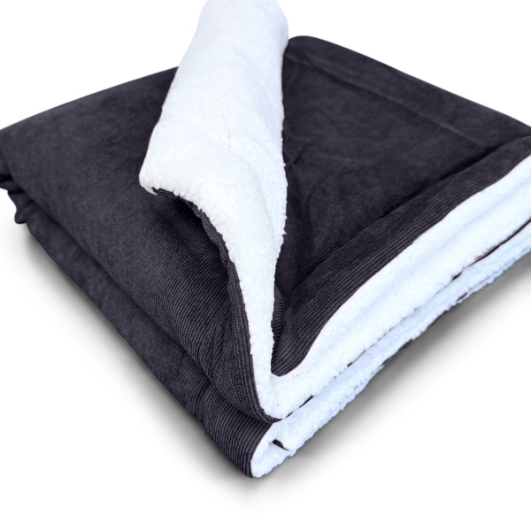 Black Corduroy Luxury Dog Blanket